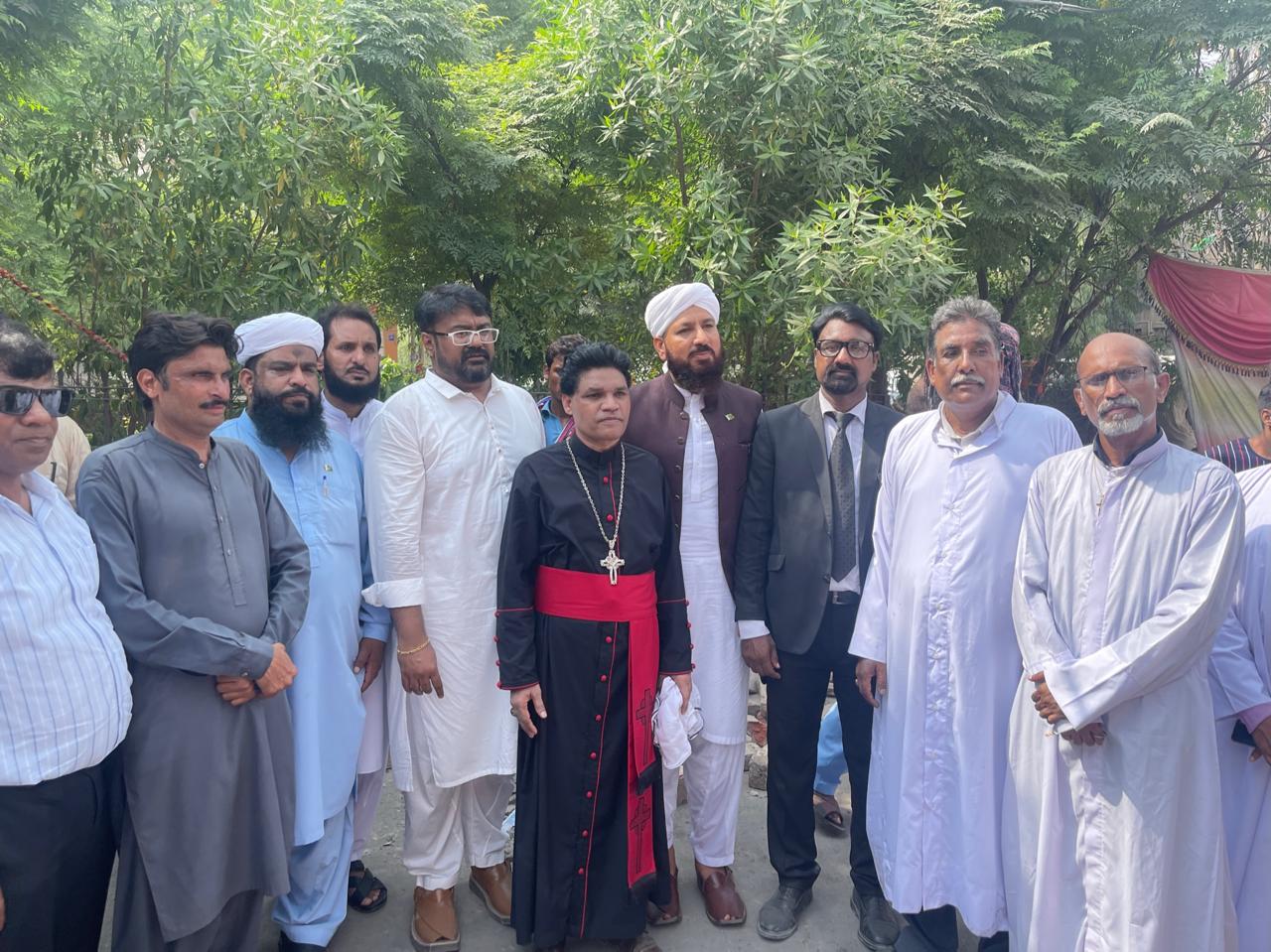 Visiting Jaranwala 18 Aug 2023 with GFBF legal team, GBFC team of Pastor, Church leader and interfaith harmony members